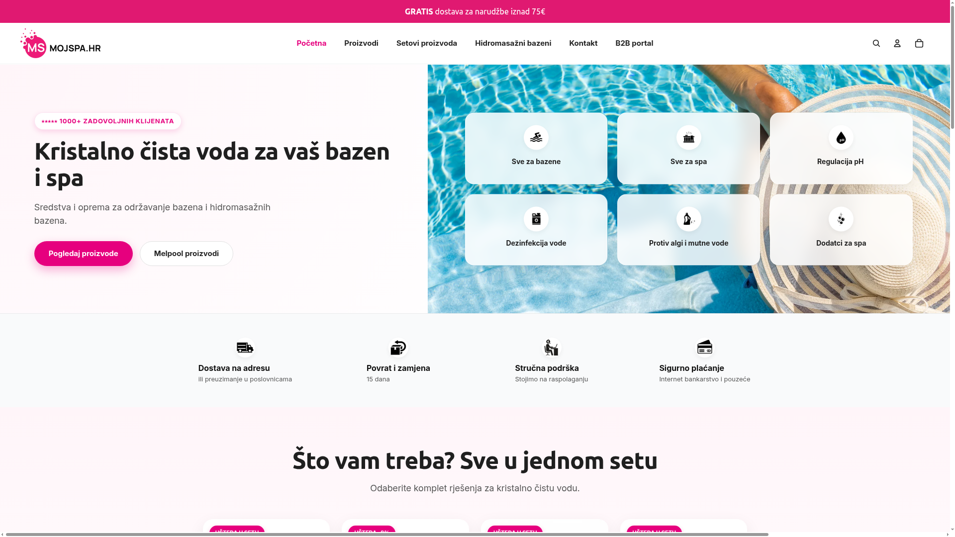 Moj Spa — Shopify web shop