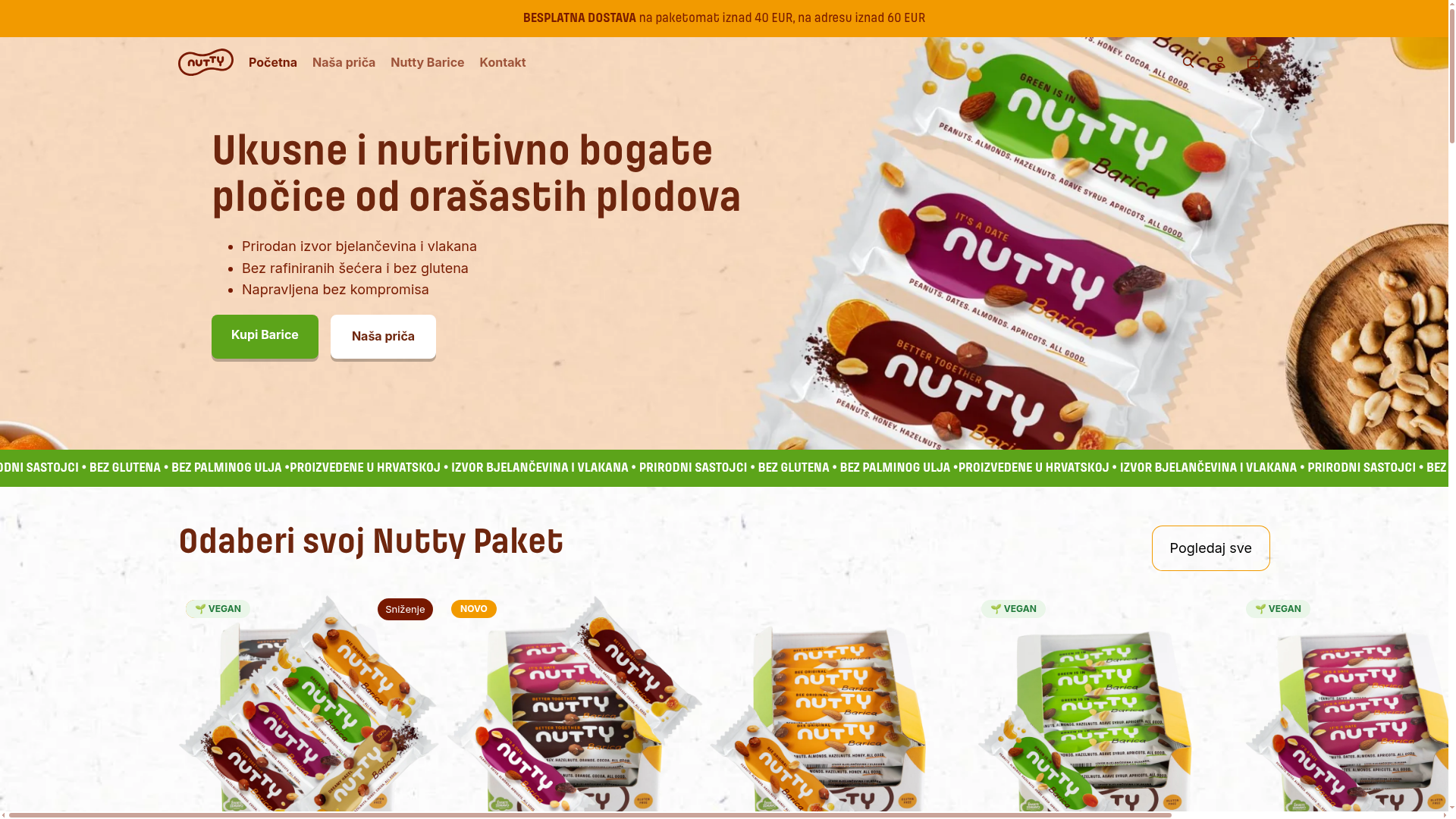 Nutty — Shopify web shop
